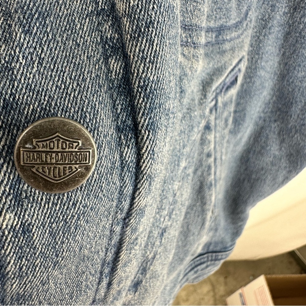 Harley Davidson Women’s Denim Jacket XL - Picture 4 of 7